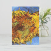 ゴッホ　２本の切り取ったひまわり　1887 招待状 (スタンド正面)