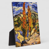 ゴッホ - 2本のポプラの木のある丘 フォトプラーク (側面)