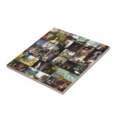 ゴッホ、Vermeer、等の絵画のコラージュ タイル (側面)