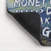 ゴッホMonetはおもしろいな芸術家のしゃれの星明かりの夜のガスを抜きます マウスパッド (コーナー)