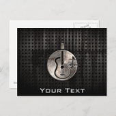 ゴツゴツしたアコースティックギター ポストカード (正面/裏面)