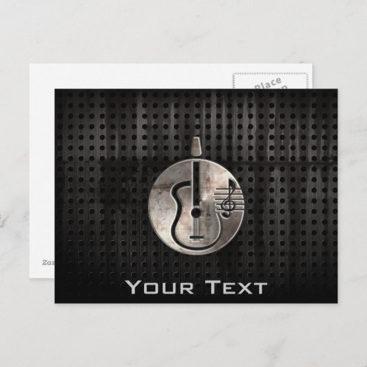 ゴツゴツしたアコースティックギター ポストカード (正面/裏面)
