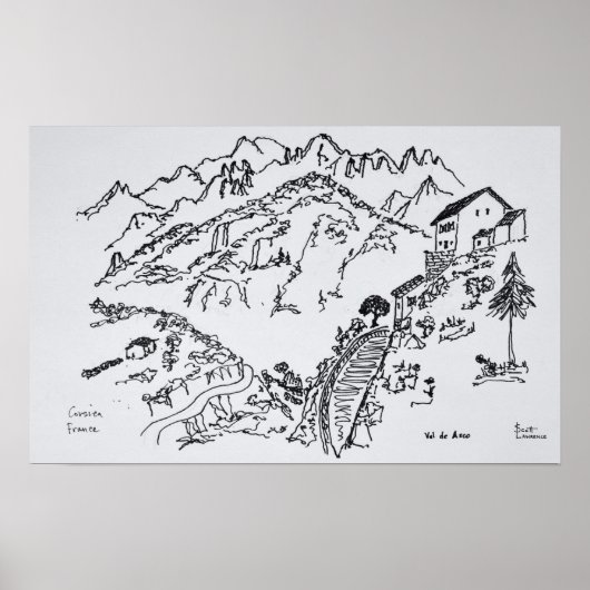 ゴツゴツなバルダスコ | Corsica,フランス ポスター (正面)