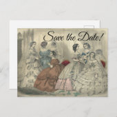 ゴディの1860年の花嫁と花嫁 ポストカード (正面/裏面)
