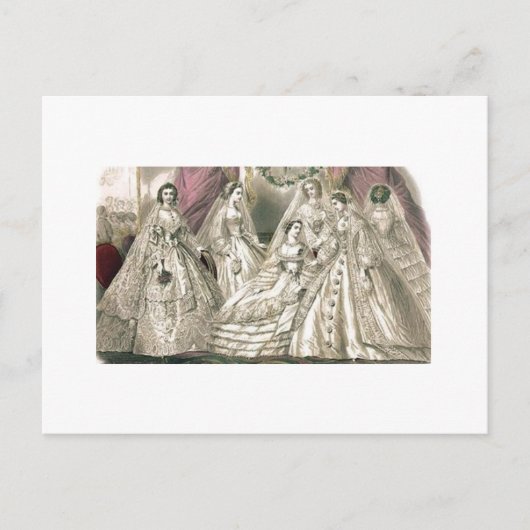 ゴディーズレディースブックビクトリアンファッションプレートウェディン ポストカード (正面)