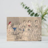 ゴデイ1858年のド結婚レスサンキューカード サンキューカード (スタンド正面)