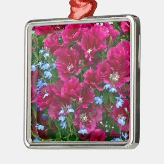 ゴデティアとロベリアの贈り物 メタルオーナメント (左)