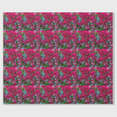 ゴデティア&ロベリアラッピング紙 ラッピングペーパー (フラット)