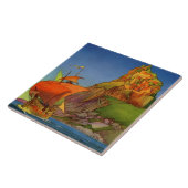 ゴドウィンフランク『船が現れた』 タイル (側面)