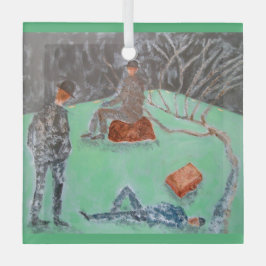 ゴドットガラスオーナメント待ち ガラスオーナメント