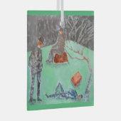 ゴドットガラスオーナメント待ち ガラスオーナメント (正面右)