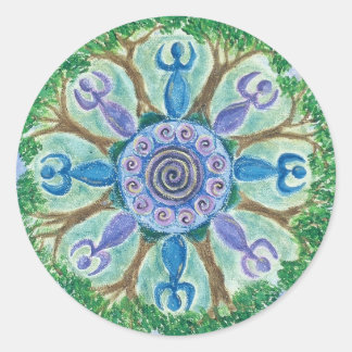 ゴドデス踊りシール ラウンドシール