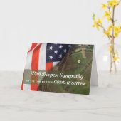 ゴドドーターアーミー軍隊兵士悔やみや弔慰ハット カード (黄色い花)