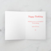 ゴドドーターペンギンが1歳の誕生日を祝う カード (内部)