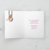 ゴドド娘ハッピーバースデーかわいい妖精on flower sw カード (内部)