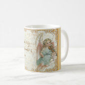 ゴドド娘ヴィンテージアートエンジェルパーソナライズされた コーヒーマグカップ (正面右)
