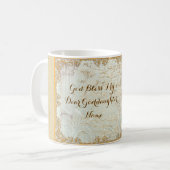 ゴドド娘ヴィンテージアートエンジェルパーソナライズされた コーヒーマグカップ (正面左)