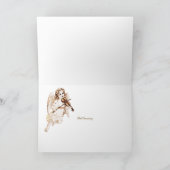 ゴドド娘ヴィンテージアートエンジェルパーソナライズされた シーズンカード (内部)