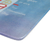 ゴドド娘，第一聖餐式，ターコイズ カッティングボード (角)