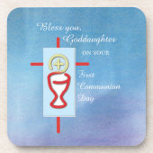 ゴドド娘，第一聖餐式，ターコイズ コースター (正面)