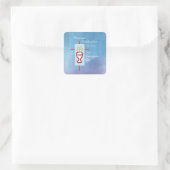 ゴドド娘，第一聖餐式，ターコイズ スクエアシール (バッグ)