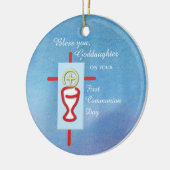 ゴドド娘,第一聖餐式,ターコイズ セラミックオーナメント (左)