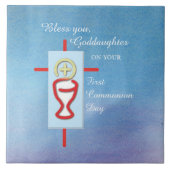 ゴドド娘，第一聖餐式，ターコイズ タイル (正面)