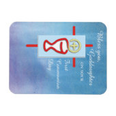 ゴドド娘，第一聖餐式，ターコイズ マグネット (横)