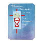 ゴドド娘，第一聖餐式，ターコイズ マグネット (縦)