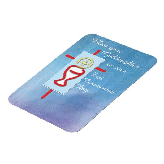 ゴドド娘，第一聖餐式，ターコイズ マグネット (左側)