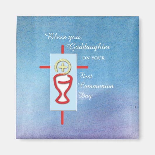 ゴドド娘，第一聖餐式，ターコイズ マグネット (正面)