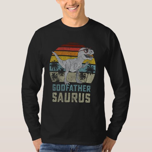 ゴドファーザウルスTレックス恐竜ゴドファーザウルスFa Tシャツ (正面)