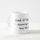 ゴドフィデンス定義引用文 コーヒーマグカップ (正面左)