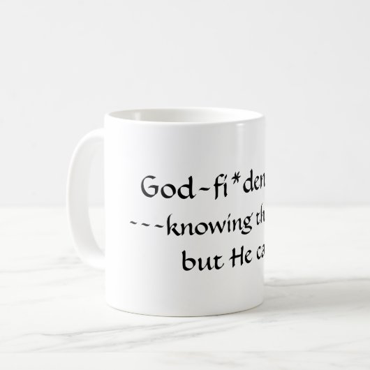 ゴドフィデンス定義引用文 コーヒーマグカップ (正面左)