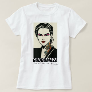 ゴドマザイースト1985白ティードラゴンネックタット Tシャツ