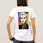 ゴドマザイースト1985色女性ホワイトティー Tシャツ (裏面)