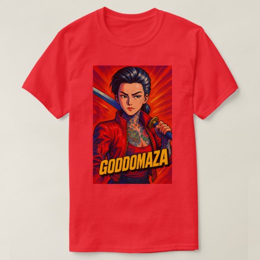 ゴドマザバートアバイクもしくは自転車に乗る人 Tシャツ (デザイン正面)