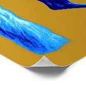 ゴドルフィン・アラビアの孫…青い馬 ポスター (角)