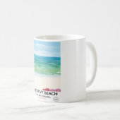 ゴドレヴィビーチセントイヴ湾コーンウォール旅行ポスター コーヒーマグカップ (正面右)