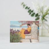 ゴドワード – 岩の上つるの花の下 ポストカード (スタンド正面)