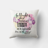 ゴドーターギフトやる気を起こさせる勇気付けられる クッション (裏面)