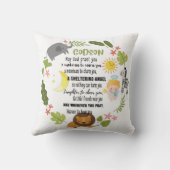 ゴドーターギフトやる気を起こさせる勇気付けられる クッション (裏面)