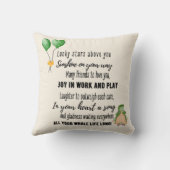 ゴドーターギフトやる気を起こさせる勇気付けられる クッション (裏面)