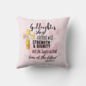 ゴドーターギフトやる気を起こさせる勇気付けられる クッション (裏面)