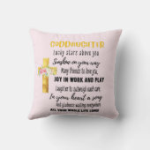 ゴドーターギフトやる気を起こさせる勇気付けられる クッション (裏面)