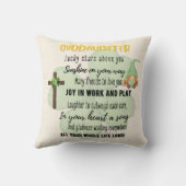 ゴドーターギフトやる気を起こさせる勇気付けられる クッション (裏面)