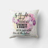 ゴドーターギフトやる気を起こさせる勇気付けられる クッション (裏面)