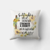 ゴドーターギフトやる気を起こさせる勇気付けられる クッション (裏面)