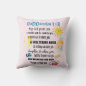 ゴドーターギフトやる気を起こさせる勇気付けられる クッション (裏面)