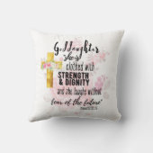 ゴドーターギフトやる気を起こさせる勇気付けられる クッション (裏面)